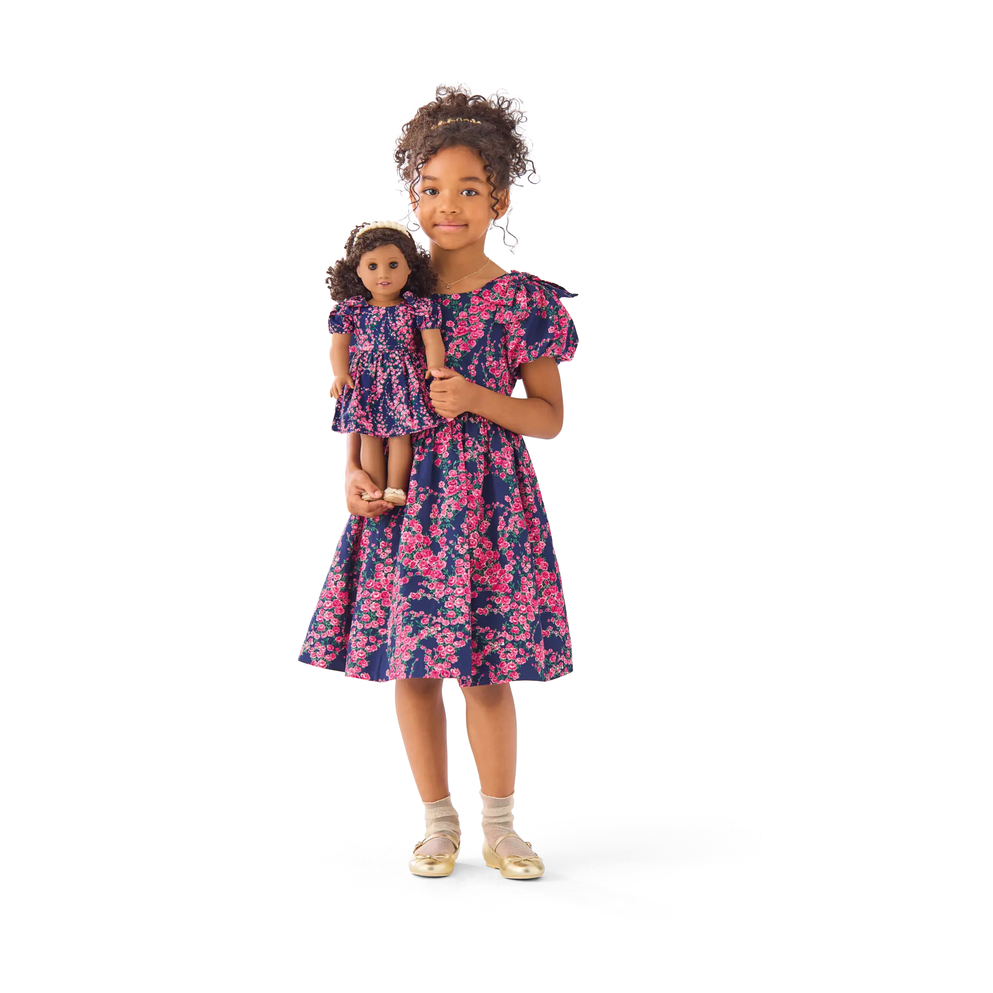 American Girl X Janie And Jack Rosy Cascade Party Dress For Girls - Image 7