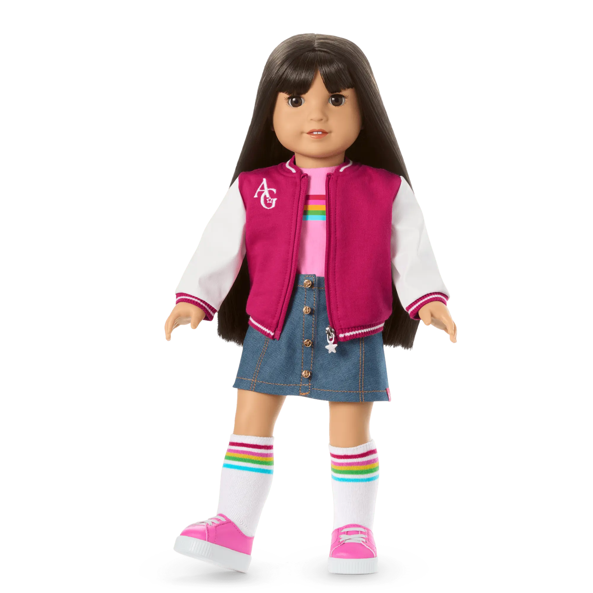 Truly Me 18-Inch Doll #130 With Straight Black-Brown Hair - Image 12