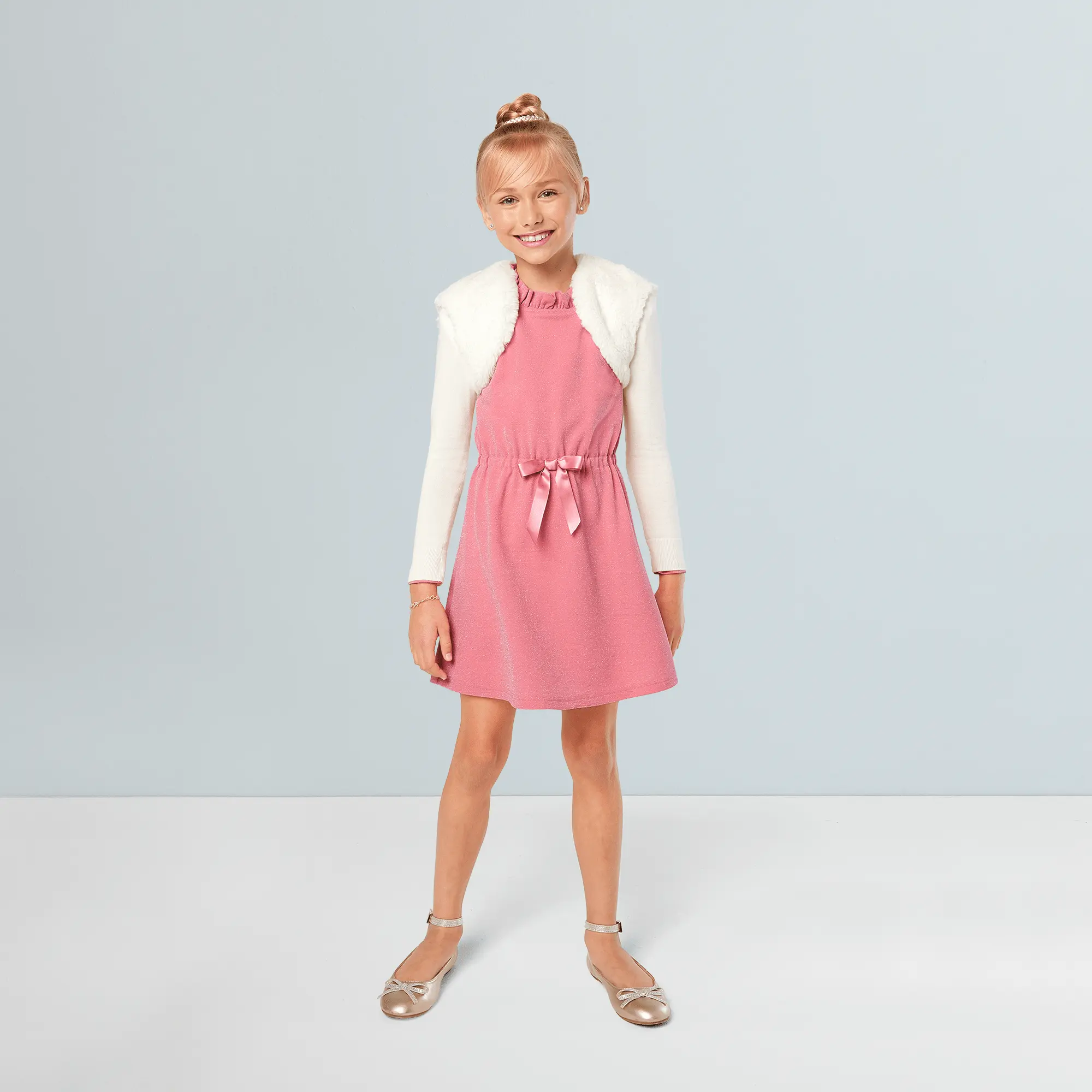 American Girl X Something Navy Frosty Faux-Fur Shrug For Girls - Image 11