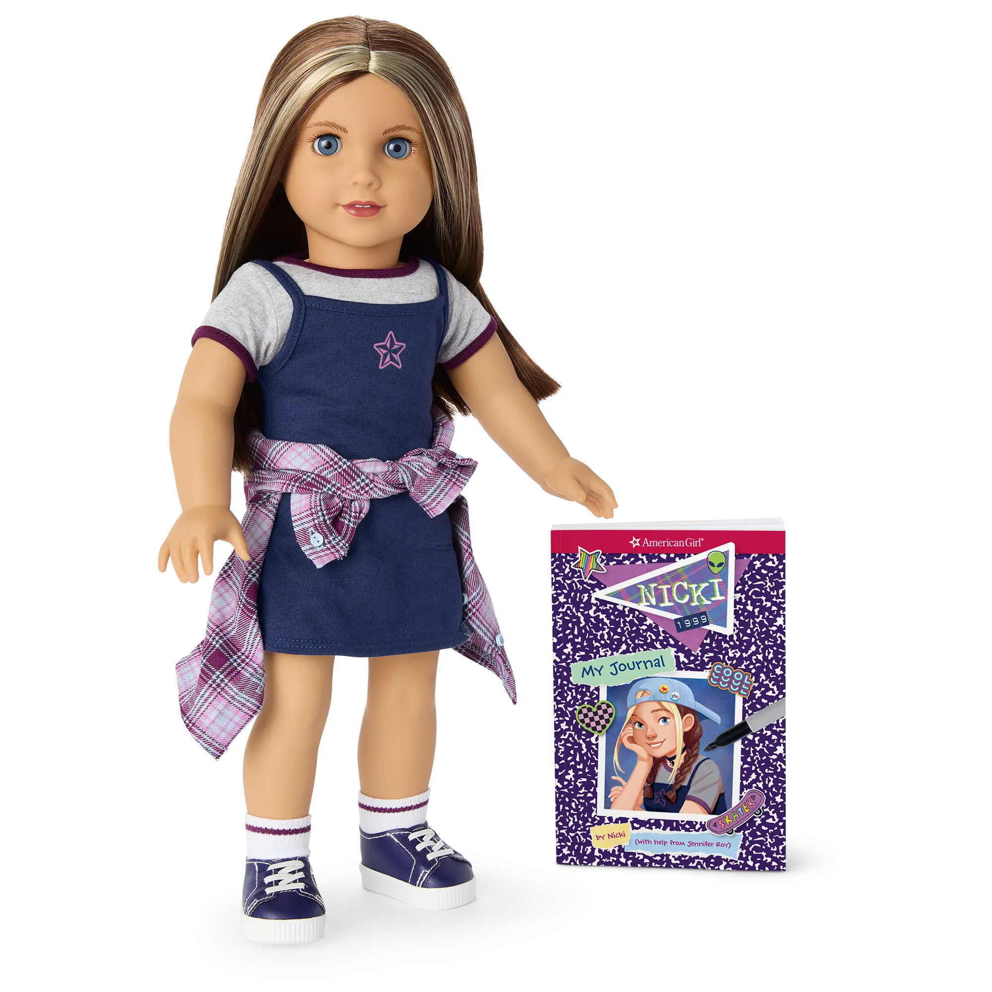 90S Twins Nicki's Skateboarding Gift Set (Historical Characters) - Image 2