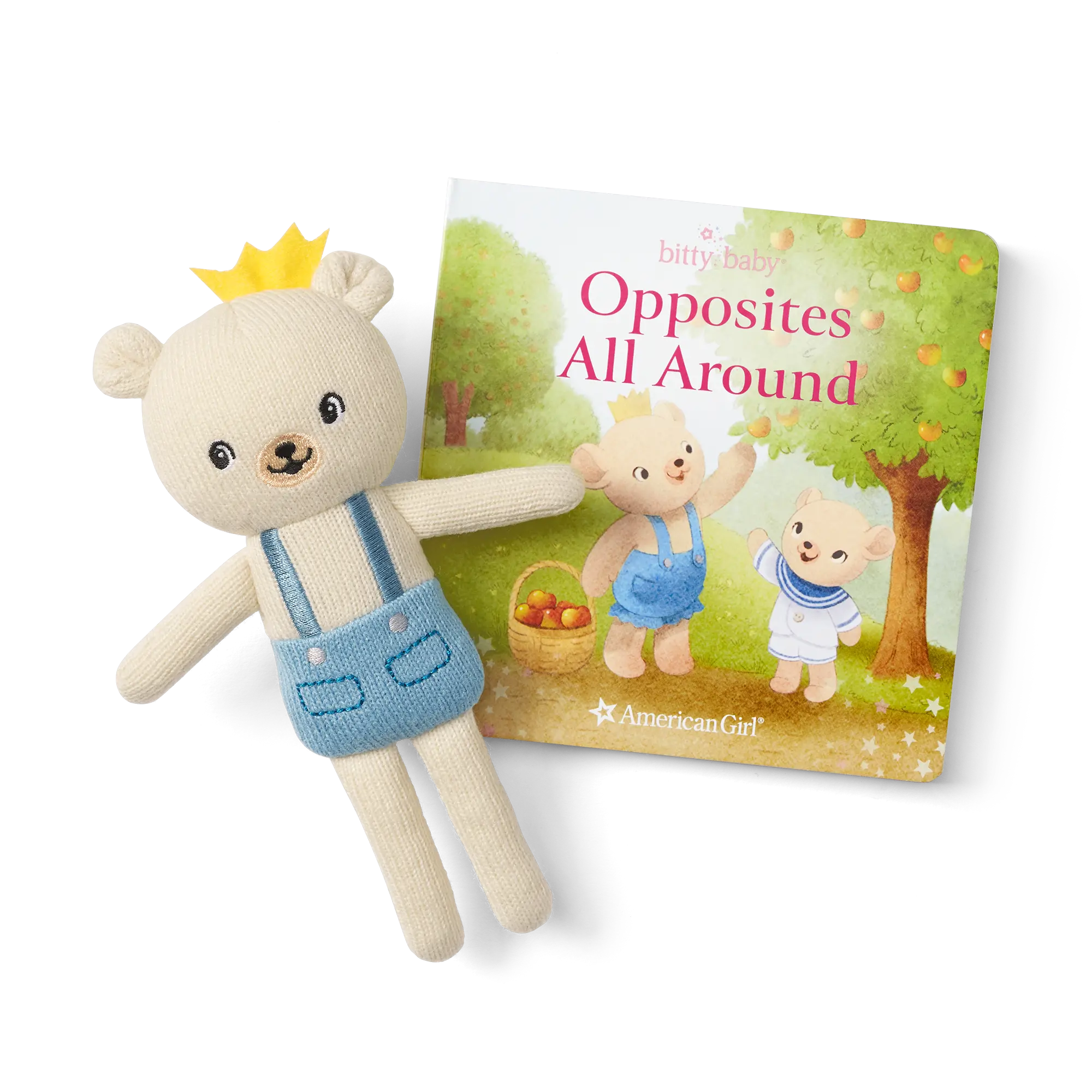 Bitty Baby Doll #5 In Soft Blue + Bear Friend & Board Book - Image 3