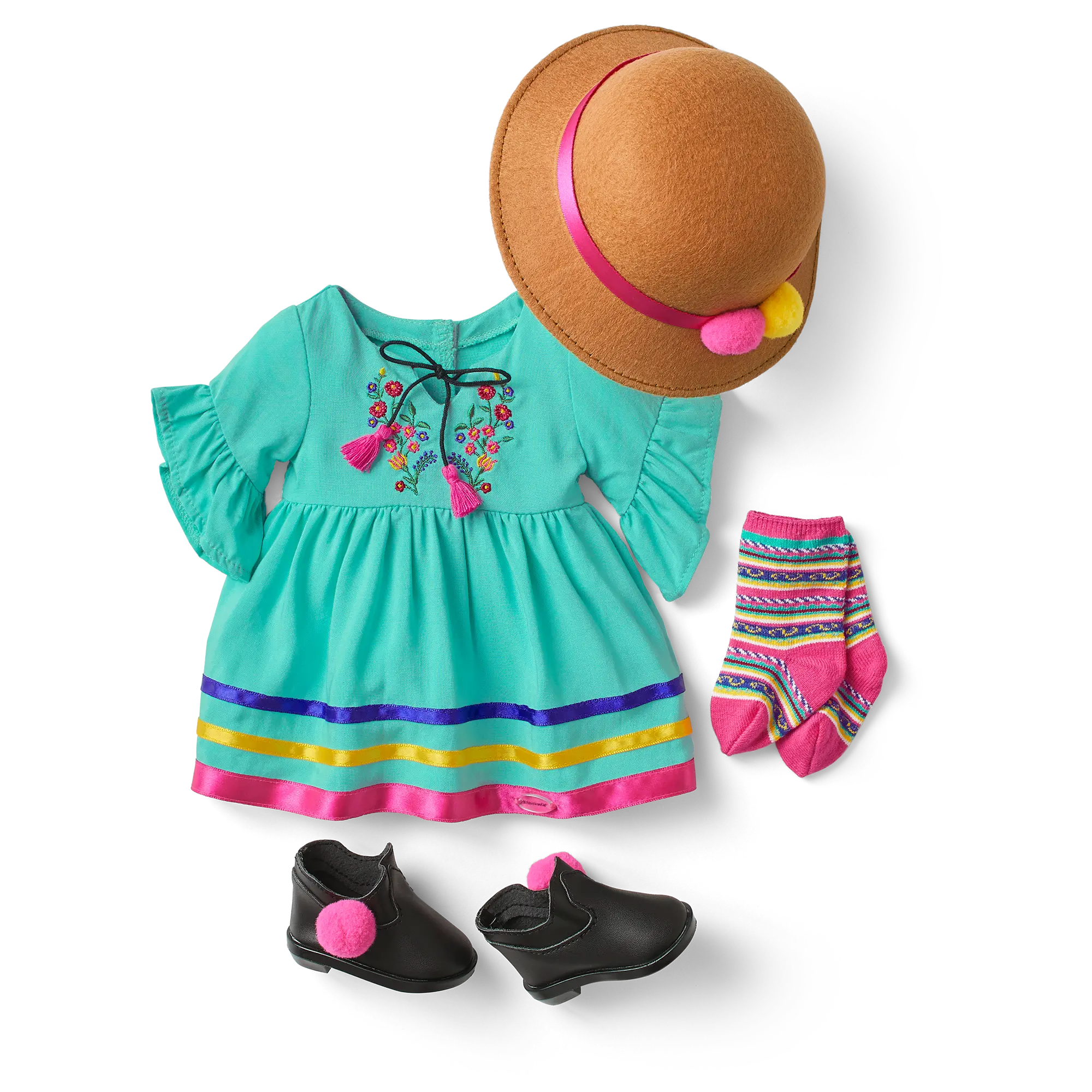 World Traveler In Peru & Peruvian Souvenir Set For 18-Inch Dolls - Image 5