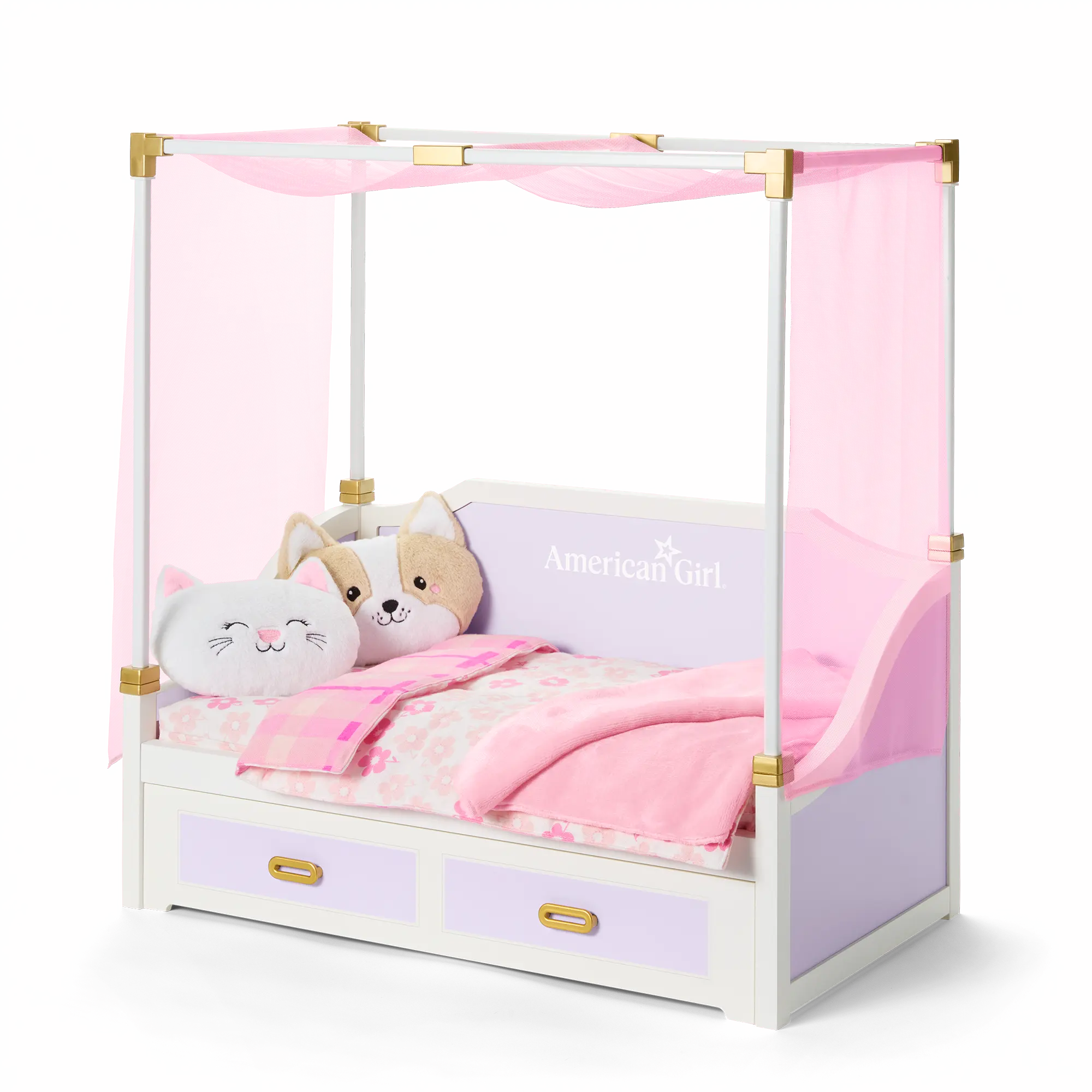 All Set For Sleepovers Canopy Bed For 18-Inch Dolls - Image 2