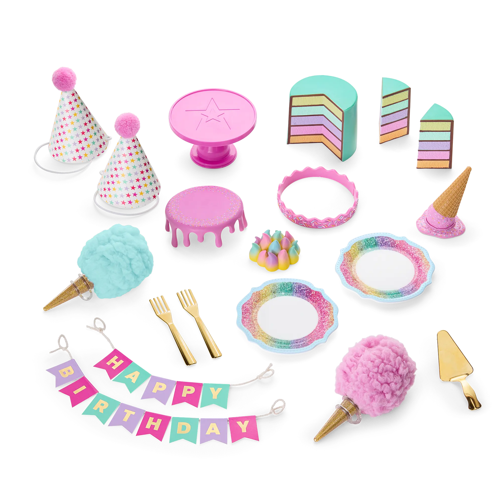 Extra Sweet Birthday Party Set For 18-Inch Dolls - Image 2