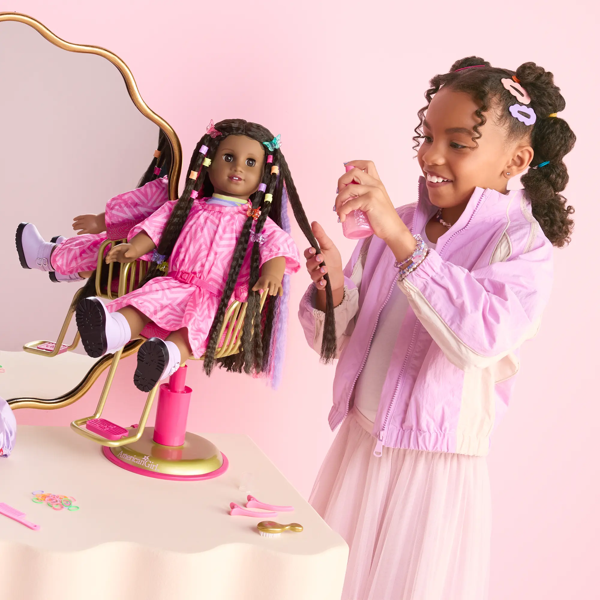 Long Hair Looks By Truly Me 18-Inch Doll #135 & Hair Accessories - Image 18